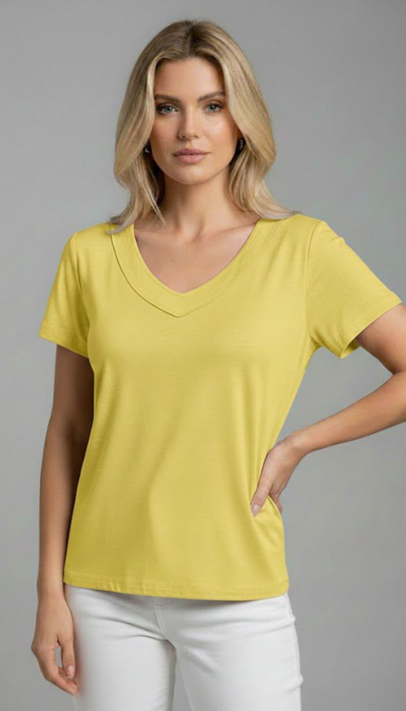 Tshirt Decote V Básica
