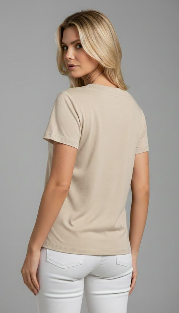 Tshirt Decote V Básica