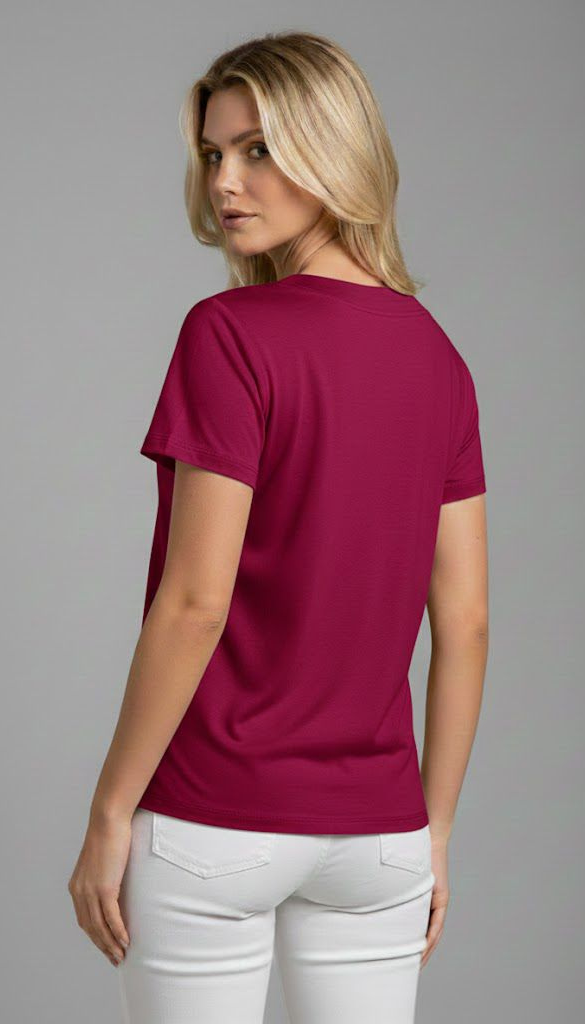 Tshirt Decote V Básica