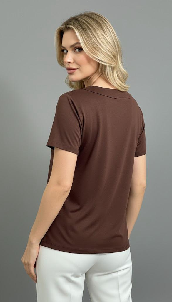 Tshirt Decote V Básica