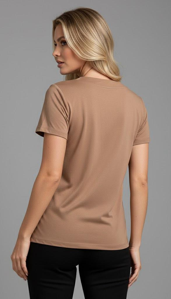 Tshirt Decote V Básica