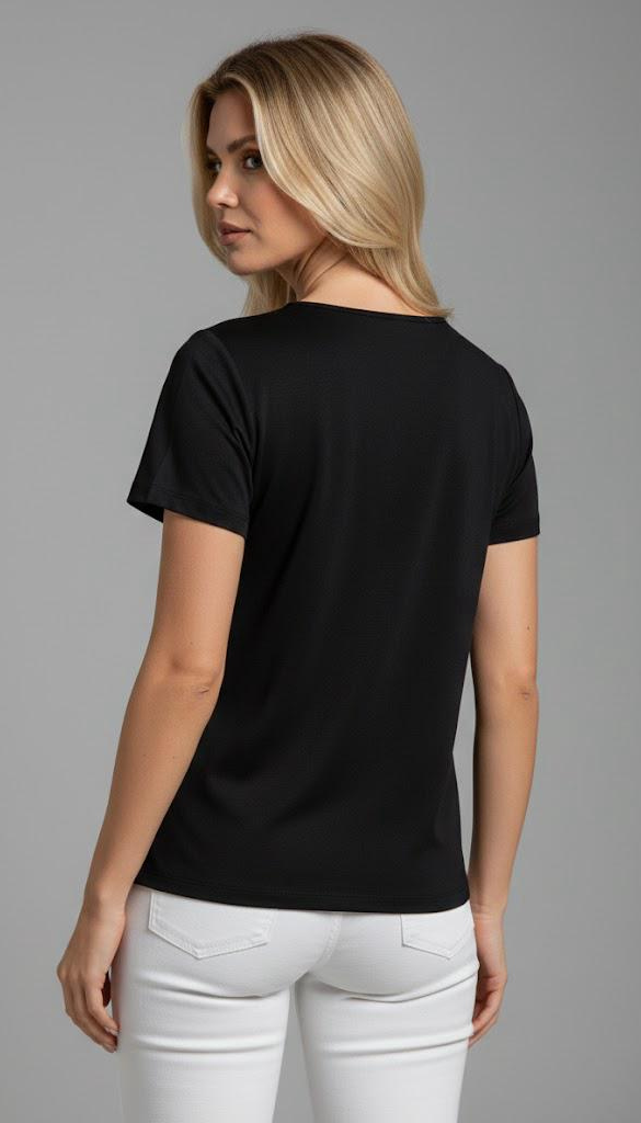 Tshirt Decote V Básica