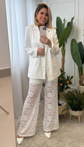 Calça Renda Rosas Luxo