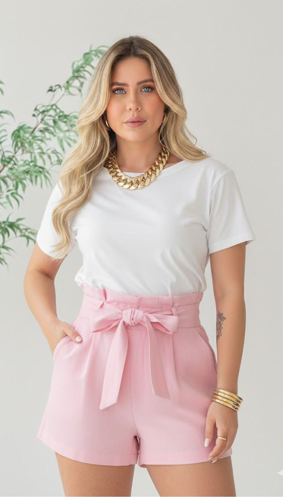 Short Clochard Linho