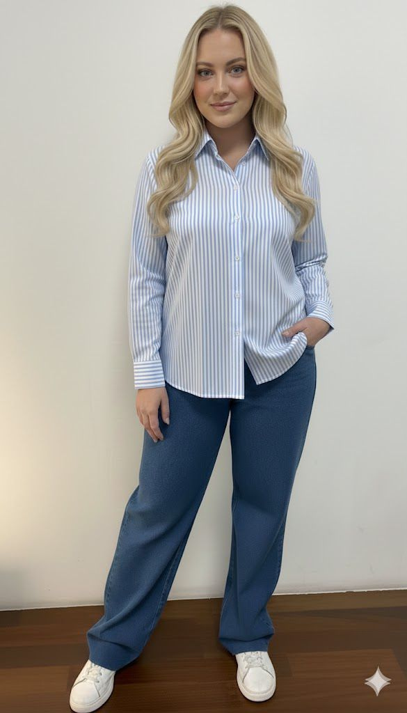 Camisa Listras Tricoline