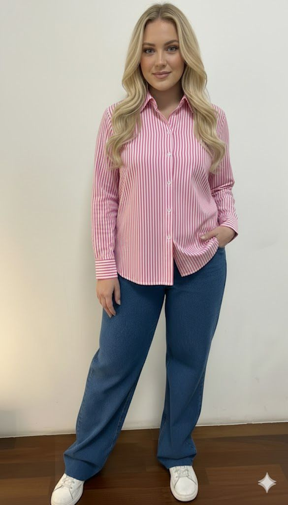 Camisa Listras Tricoline